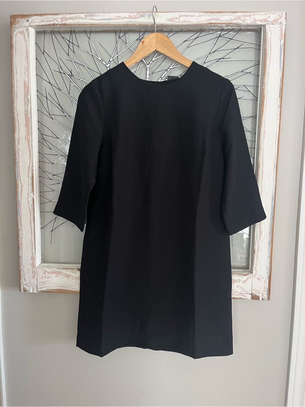 Banana Republic Black Midi Shift Dress